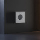 Накладка для розетки с заземлением и защитными шторками Voltum S70 (серый) VLS000716