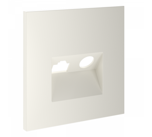 Накладка для розетки TV+RJ45 кат. 6 Voltum S70 (хлопок) VLS002713