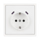 Розетка зк со шторками с USB тип C+С софт-тач белый кварц Arlight SCT-MUCC-SFPL-WH (250V, 16A) 061818(1)