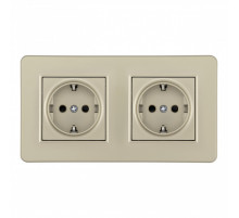 Розетка Arte Milano SET16-2-40-1x2 shampan