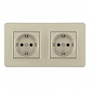 Розетка Arte Milano SET16-2-40-1x2 shampan