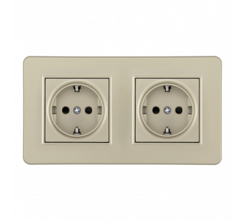 Розетка Arte Milano SET16-2-40-1x2 shampan Розетка Arte Milano SET16-2-40-1x2 shampan