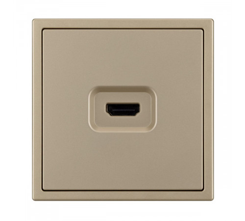 Механизм HDMI розетки Arlight SCT-NOBE-MHD1-SFPL-GD (Золотой песок) 061843