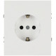 Розетка Эра Arktik 16-2101-08 с заземлением 2P+E Schuko 16А-250В белый матовый Б0070421