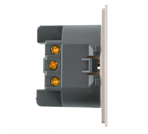 Розетка 1-местная с защитной шторкой с/з (механизм) Stekker Мия 250В 16А RST16-3110-08 пудровый жемчуг 50484