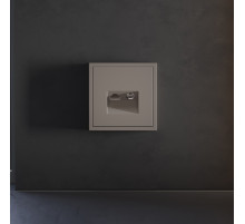 Накладка для розетки TV+RJ45 кат. 6 Voltum S70 (капучино) VLS002714