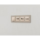 Комплект механизма компьютерной двойной розетки RJ-45 с автоматической защитной шторкой Alfa Бежевый глянец Quant Ambrella Volt MA312110 (AP3121, VM189)