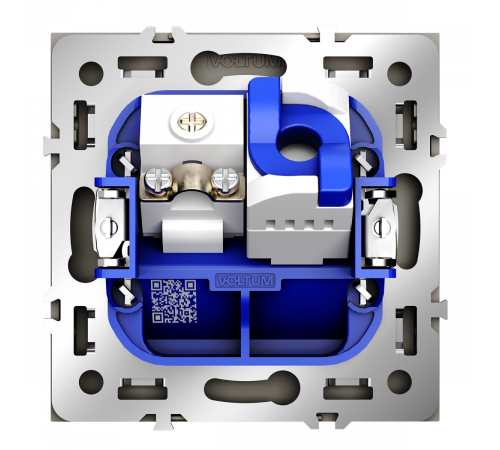 Розетка телевизионная встраиваемая Voltum S70 TV+RJ45 кат. 6, (кашемир) VLS060703