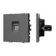 Розетка телефонная софт-тач серый базальт Arlight SCT-MTL1-SFPL-GR (RJ-11, 4C) 054303(1)