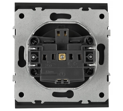Розетка Эра Arktik 16-2102-05 с заземлением 2P+E Schuko со шторками 16А-250В антрацит Б0070428