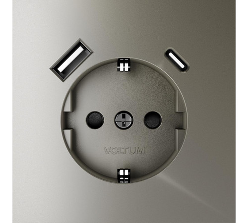 Розетка с USB, A+C Voltum S70 VLS040504 Розетка с USB, A+C Voltum S70 VLS040504