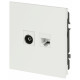 Розетка Эра Arktik 16-3110-08 комбинированная RJ45+TV белый матовый Б0070501