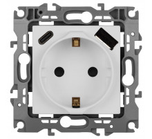 Розетка со шторками с USB type-A+C Эра 12-4108-01М Б0067711