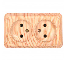 Розетка двойная 2П General Альфа 477040