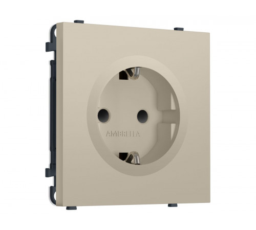 Комплект механизма электрической розетки SIGMA Кашемир 50Hz 2P+E с/з с/ш 16A-250V QUANT PRO Ambrella Volt MS347010 (SP3470, PR141)