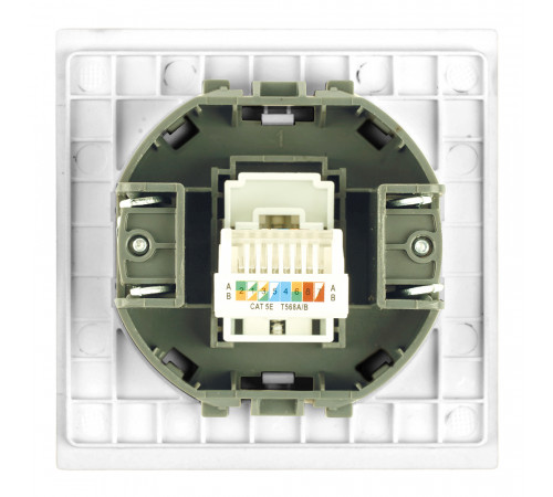 Розетка компьютерная 1-местная RJ-45 (механизм) Stekker Мия RST00-3117-01 50436