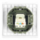 Розетка компьютерная 1-местная RJ-45 (механизм) Stekker Мия RST00-3117-01 50436