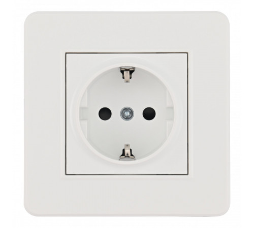 Комплект розетки с/з и шторками и рамкой Arte Milano SET16-1-40-1 white Комплект розетки с/з и шторками и рамкой Arte Milano SET16-1-40-1 white