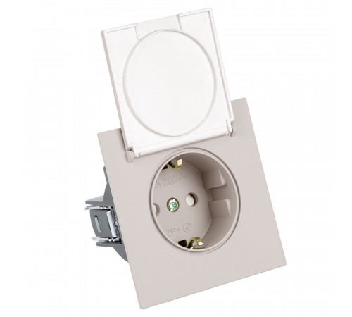 Розетка 1-местная Stekker 250В 16А Мия RST16-3112-08 50485