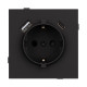 Механизм розетки с USB зарядкой Arlight SCT-TENDO-MUAC-SFPL-BK (230V, 16A) 054607