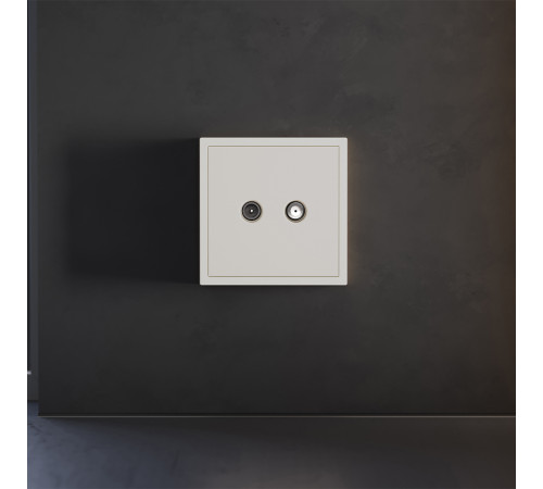 Накладка для розетки телевизионной оконечной TV+SAT Voltum S70 (хлопок) VLS001613