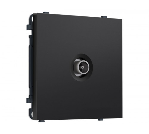 Комплект механизма TV розетки оконечной SIGMA Черный матовый 50-870 MHz 1dB QUANT PRO Ambrella Volt MS813010 (SP8130, PR202)