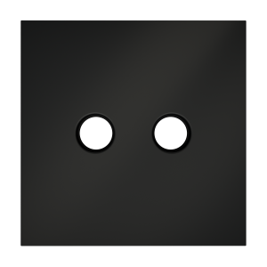 Накладка для розетки телевизионной оконечной TV+SAT Voltum S70 (черный матовый) VLS001608