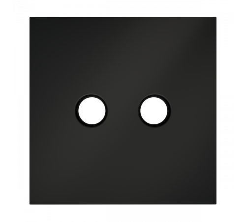 Накладка для розетки телевизионной оконечной TV+SAT Voltum S70 (черный матовый) VLS001608