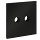 Накладка для розетки телевизионной оконечной TV+SAT Voltum S70 (черный матовый) VLS001608