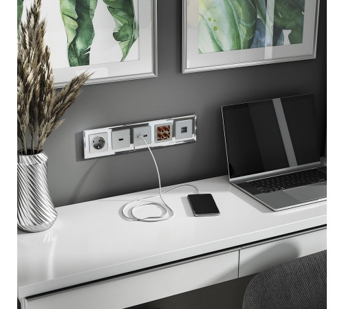 Розетка HDMI Werkel серебряный WL06-60-11 4690389110993 a039268