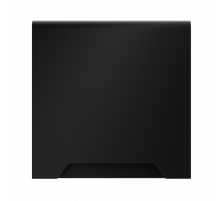 Накладка для розетки с заземлением, защитными шторками и крышкой Voltum S70 (черный матовый) VLS000808