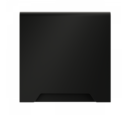 Накладка для розетки с заземлением, защитными шторками и крышкой Voltum S70 (черный матовый) VLS000808