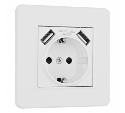 Розетка Arte Milano SET16-1-47-1 white Розетка Arte Milano SET16-1-47-1 white