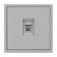 Розетка телефонная софт-тач никель Arlight SCT-MTL1-SFPL-IS (RJ-11, 4C) 061893(1)