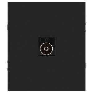 Розетка Эра Arktik 16-3101-05 TV одиночная антрацит Б0070468