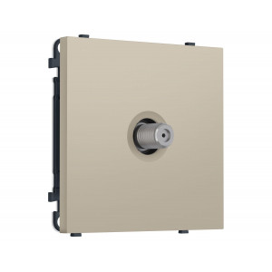 Комплект механизма TV розетки SAT SIGMA Кашемир 5-2400MHz 3.5dB QUANT PRO Ambrella Volt MS353050 (SP3530, PR215)