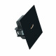 Розетка HDMI 2.0 Type A Stekker Мия RST00-3118-05 черный бархат 50828