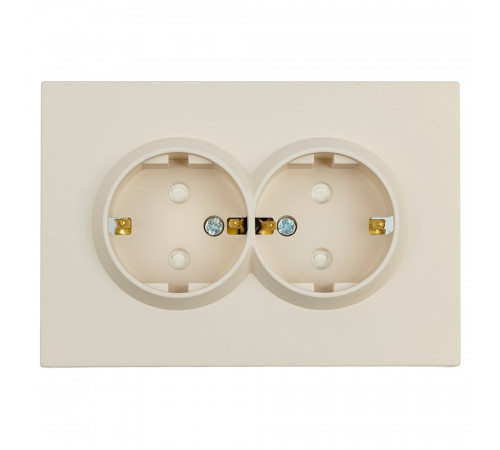 Розетка 2-местная с защитной шторкой Stekker Эмили с/з 250В 16А RST16-5114-08 кашемир soft touch 49908 Розетка 2-местная с защитной шторкой Stekker Эмили с/з 250В 16А RST16-5114-08 кашемир soft touch 49908