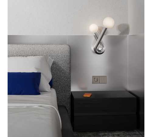 Накладка для розетки с заземлением и защитными шторками, с USB A+C Voltum S70 (капучино) VLS001014