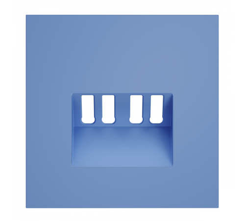 Накладка для розетки акустической 4-местной  Voltum S70 (деним) VLS001515