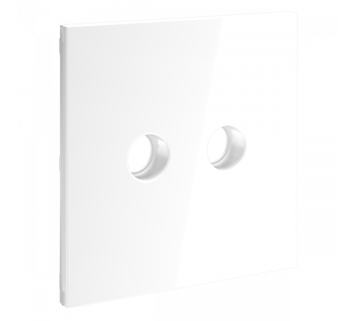 Накладка для розетки телевизионной оконечной TV+SAT Voltum S70 (белый глянцевый) VLS001601