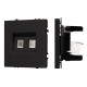 Розетка компьютерная двойная софт-тач черный оникс Arlight SCT-MPC2-SFPL-BK (2хRJ-45, CAT6) 054313(1)