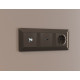 Комплект механизма TV розетки SAT 5-2400MHz 3.5dB Alfa Темная бронза матовый Quant Ambrella Volt MA643050 (AP6430, VM215)