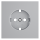 Накладка для розетки с заземлением Voltum S70 (серый) VLS000616