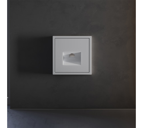 Накладка для розетки компьютерной RJ45 кат.6 Voltum S70 (серый) VLS001316