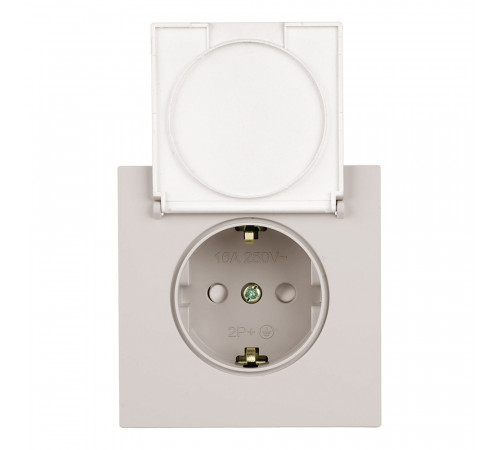 Розетка 1-местная Stekker 250В 16А Мия RST16-3112-08 50485