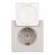 Розетка 1-местная Stekker 250В 16А Мия RST16-3112-08 50485