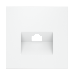 Накладка для розетки компьютерной RJ45 кат.6 Voltum S70 (белый матовый) VLS001302