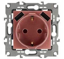 Розетка 2P+E со шторками и 2xUSB Эра 12-4109-14 Б0047848