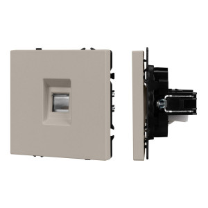 Розетка телефонная софт-тач кашемир Arlight SCT-MTL1-SFPL-CA (RJ-11, 4C) 061892(1)